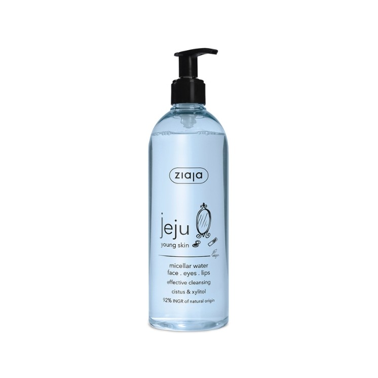 Ziaja Jeju Mizellenwasser Gesicht, Augen, Lippen 390 ml