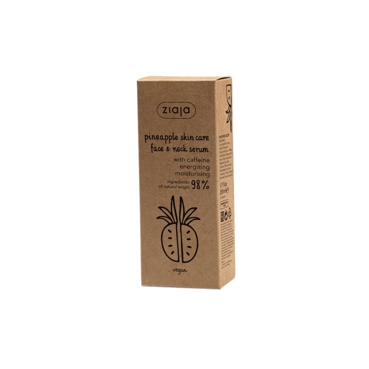 Ziaja Ananas Shot voor gezicht, hals en decolleté 50 ml