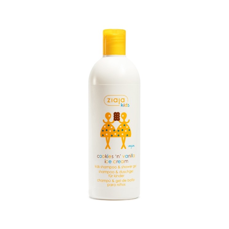 Ziaja Maziajki Shampoo + Washing Liquid cookie-vanilla ice cream 400 ml