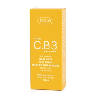 Ziaja Witamina C.B3 Niacynamid Gezichtscrème om wakker te worden ochtendshot 50 ml