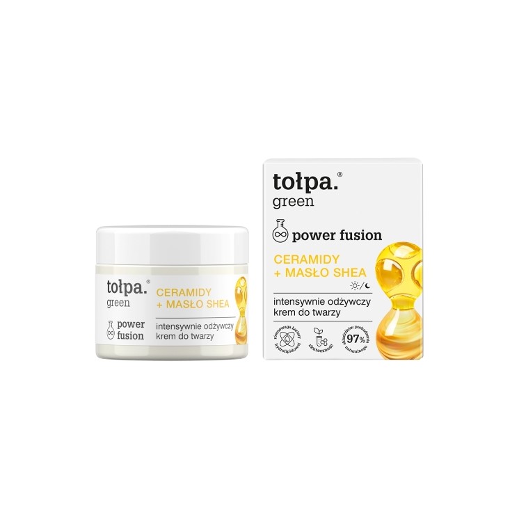 Tołpa Green Power Fusion Intensiv nährende Gesichtscreme Ceramide + Sheabutter 50 ml