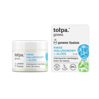 Tołpa Green Power Fusion intensywnie nawilżający Krem do twarzy Kwas hialuronowy + Aloes 50 ml