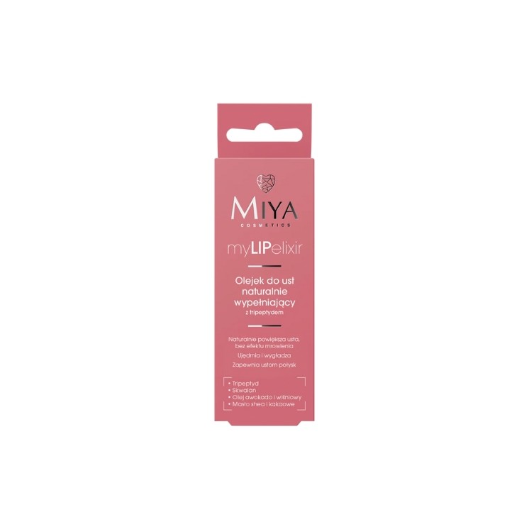 Miya Cosmetics myLIPelixir Naturally Filling Lip Oil with Rose Tripeptide 10 g