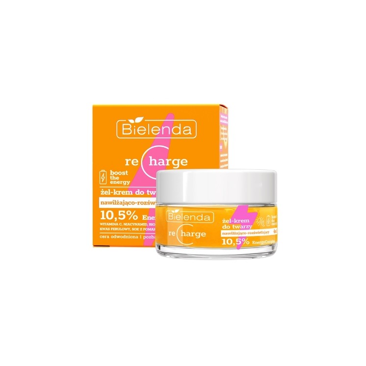 Bielenda Recharge moisturizing and brightening 4-in-1 face cream gel 50 ml