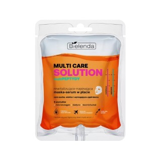 Bielenda Multi Care Solution MultiPEPTIDES revitaliserend en verstevigend masker - serum in een vel 1 stuk