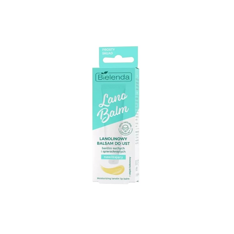 Bielenda Lano Balm Lanolinowy Balsam do ust nawilżający 10 g