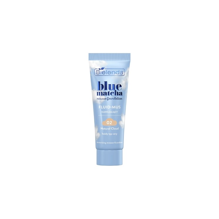 Bielenda Blue Matcha nawilżający Fluid - mus /02/ Natural Cloud 30 g