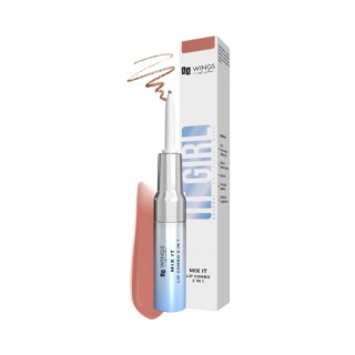 AA Wings of Color It Girl Mix It 2in1 Flüssiger Lipgloss + Lipliner / Nude praline / 5 g + 0,2 2 g