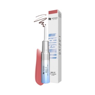 AA Wings of Color It Girl Mix It 2in1 Flüssiger Lipgloss + Lipliner /Dirty Rose / 5 g + 2 g