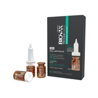 L'biotica BIOVAX Trichologic Exo-Ampoules Hair Loss and Density Treatment for Men 7 x 5 ml
