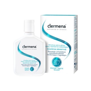 Dermena Sensitive Szampon do wrażliwej skóry głowy i nadmiernie wypadających włosów 200 ml