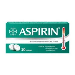 Aspirin 500 mg tabletki 10 sztuk