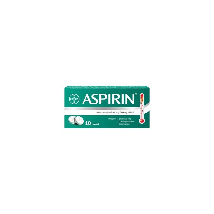 Aspirin 500 mg tabletki 10 sztuk