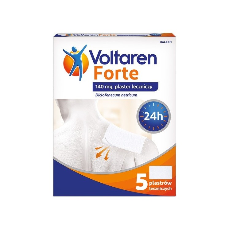 Voltaren Forte 140 mg plastry lecznicze 5 sztuk
