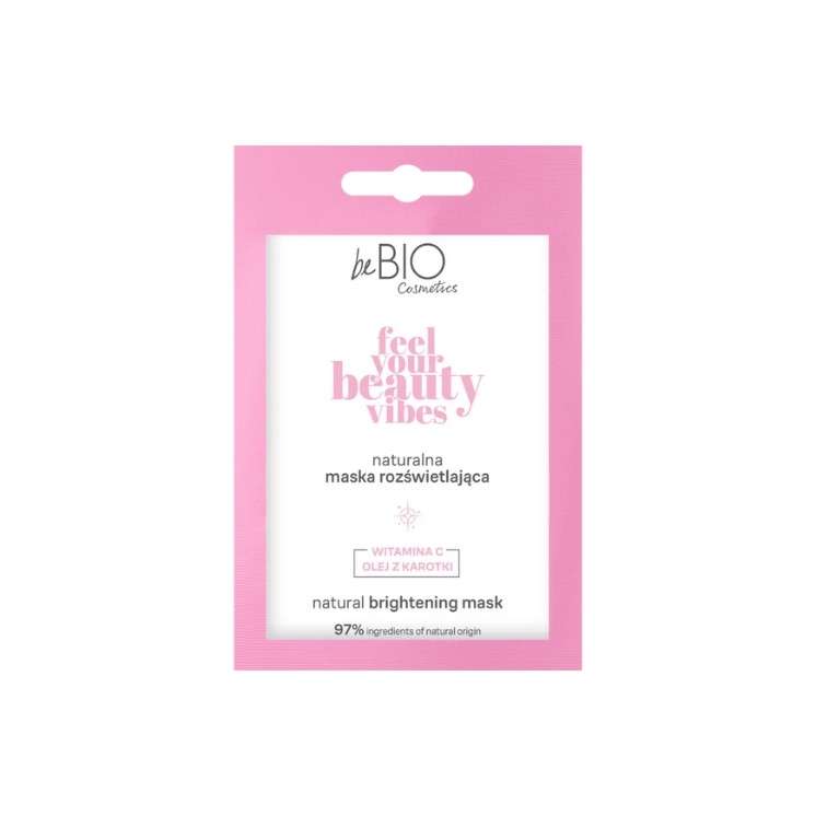 BeBio Cosmetics Natuurlijk Verlichtend Gezichtsmasker Feel Your Beauty Vibes 10 ml