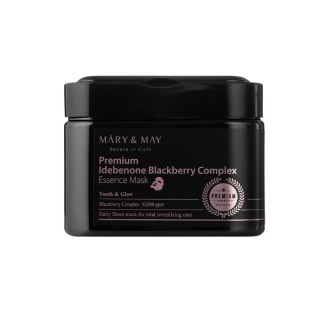 Mary&May Premium Idebenone Blackberry Complex Essence Mask Set mit 20 Gesichtsmasken