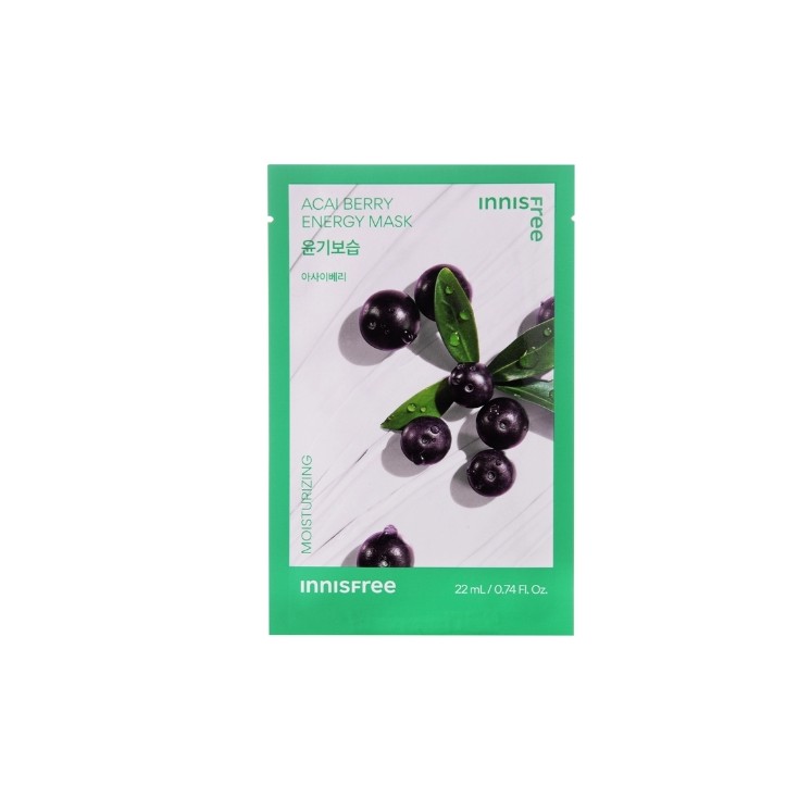 Innisfree Squeeze Energy Mask Acai Berry Hydraterend Sheetmasker 22 ml