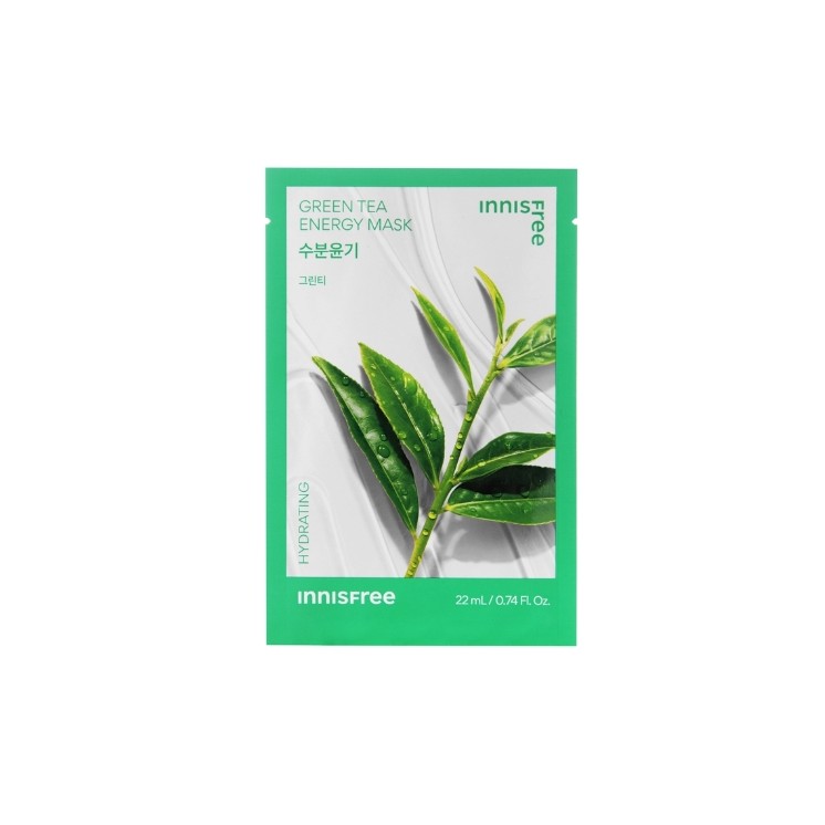 Innisfree Squeeze Energy Mask Groene Green Tea Hydraterend Sheetmasker 22 ml