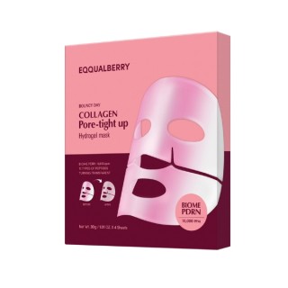 Eqqualberry Collagen Pore Tight Up Hydrogel Mask set of collagen pore-tightening face masks 4x30 g