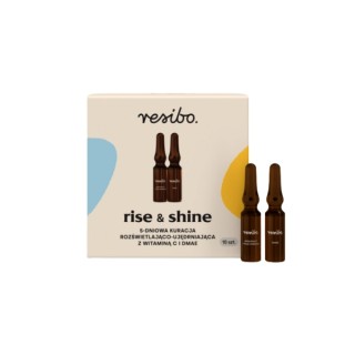 Resibo Rise& Shine 5 -Tage-Aufhellungs- und Straffungskur mit Vitamin C und DMAE, 10 Stück