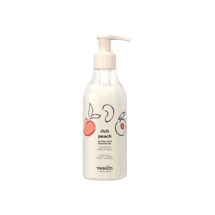 Resibo Rich Peach Natuurlijke Gezichtsreinigingsgel 250 ml Resibo Rich Peach Natuurlijke Gezichtsreinigingsgel 250 ml