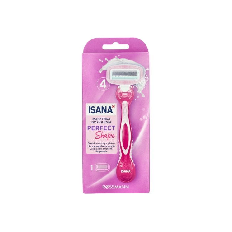 Isana Perfect Shape 4-bladig scheermes met cartridge voor vrouwen, 1 stuk