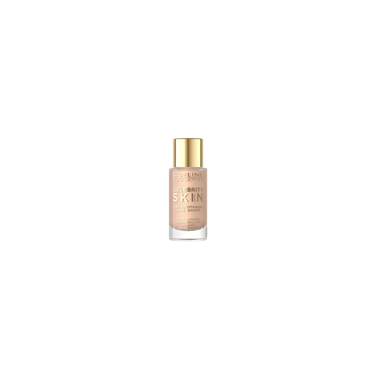 Eveline Celebrity Skin 4in1 multifunctionele Glow Booster Gezichtsbasis /02/ 30 ml Eveline Celebrity Skin 4in1 multifunctionele Glow Booster Gezichtsbasis /02/ 30 ml