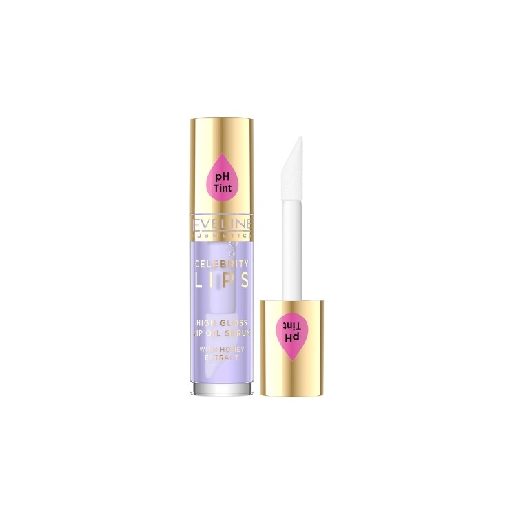 Eveline Celebrity Lips Lip Oil - Serum /03/ Violet 5 ml Eveline Celebrity Lips Lip Oil - Serum /03/ Violet 5 ml