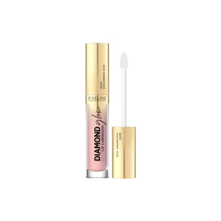 Eveline Diamond Glow Lip Luminizer Lip gloss with hyaluronic acid /03/ 5 ml Eveline Diamond Glow Lip Luminizer Lip gloss with hyaluronic acid /03/ 5 ml