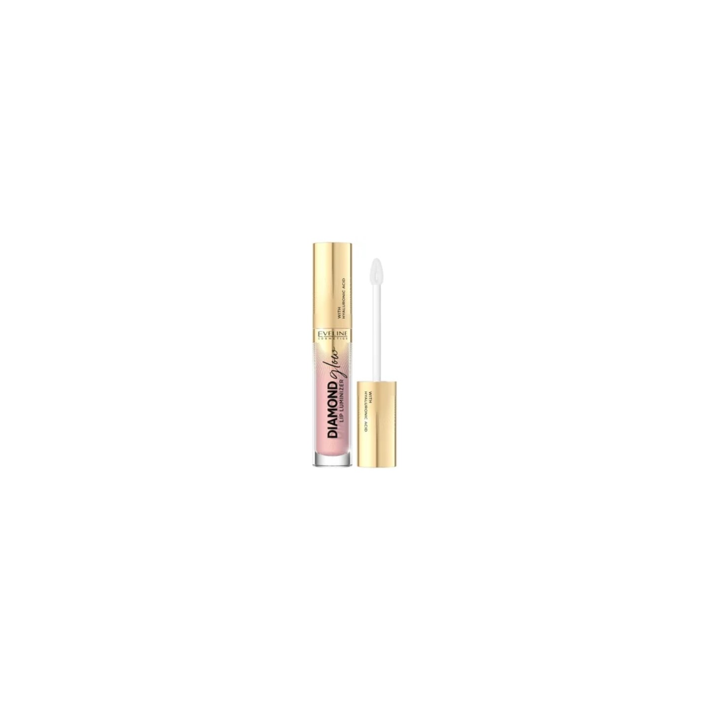 Eveline Diamond Glow Lip Luminizer Lip gloss with hyaluronic acid /03/ 5 ml Eveline Diamond Glow Lip Luminizer Lip gloss with hyaluronic acid /03/ 5 ml