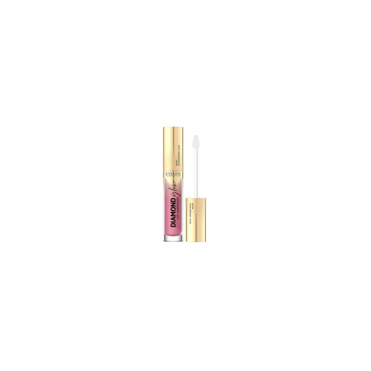 Eveline Diamond Glow Lip Luminizer Lip Gloss with Hyaluronic Acid /05/ 5 ml Eveline Diamond Glow Lip Luminizer Lip Gloss with Hyaluronic Acid /05/ 5 ml