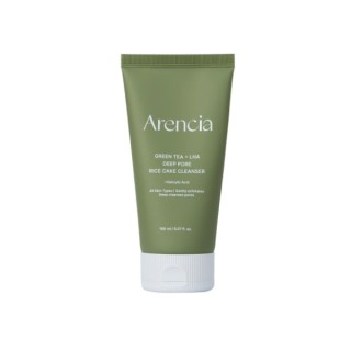 Arencia Green Tea + LHA Deep Pore Rice Cake Cleanser Green Tea Facial Wash 150 ml