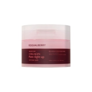 Eqqualberry Collagen Pore Tight Up Gel Toner Pad Pore Tightening Face Pads 60 stuks - 140 ml