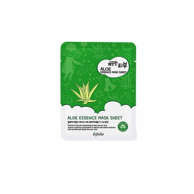 Esfolio Aloe Esseence Sheet Mask nawilżająca Maska do twarzy 25 ml Esfolio Aloe Esseence Sheet Mask nawilżająca Maska do twarzy 25 ml