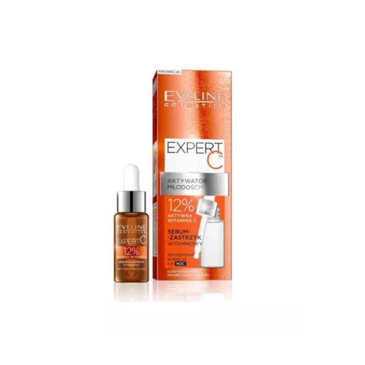 Eveline Expert C Serum-zastrzyk witaminowy do twarzy na noc 18 ml