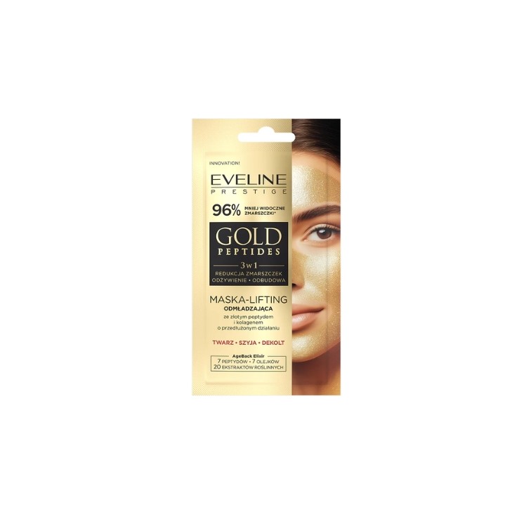 Eveline Prestige Gold Peptides 3-in-1 Verjongend Gezichtsmasker met Lifting-effect 8 ml