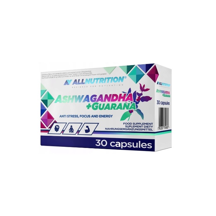 AllNutrition Ashwagandha 300 mg + Guarana 30 Kapseln
