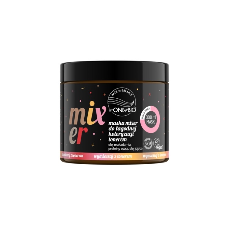 OnlyBio Hair in Balance Mixer Maske für sanftes Haarefärben mit Toner Weihnachtsedition 300 ml