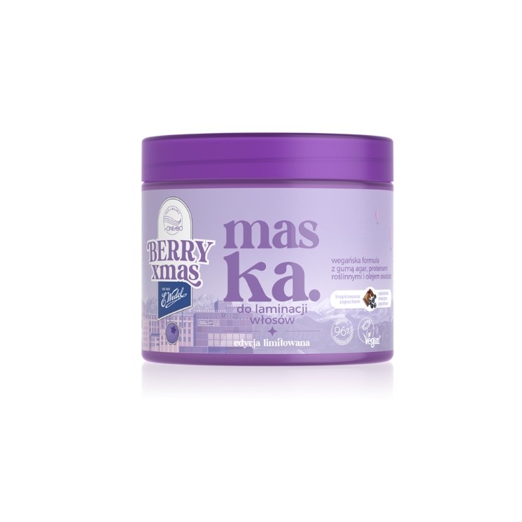 OnlyBio x Wedel Hair in Balance Haarlaminatiemasker Melkchocolade Bosbes 200 ml