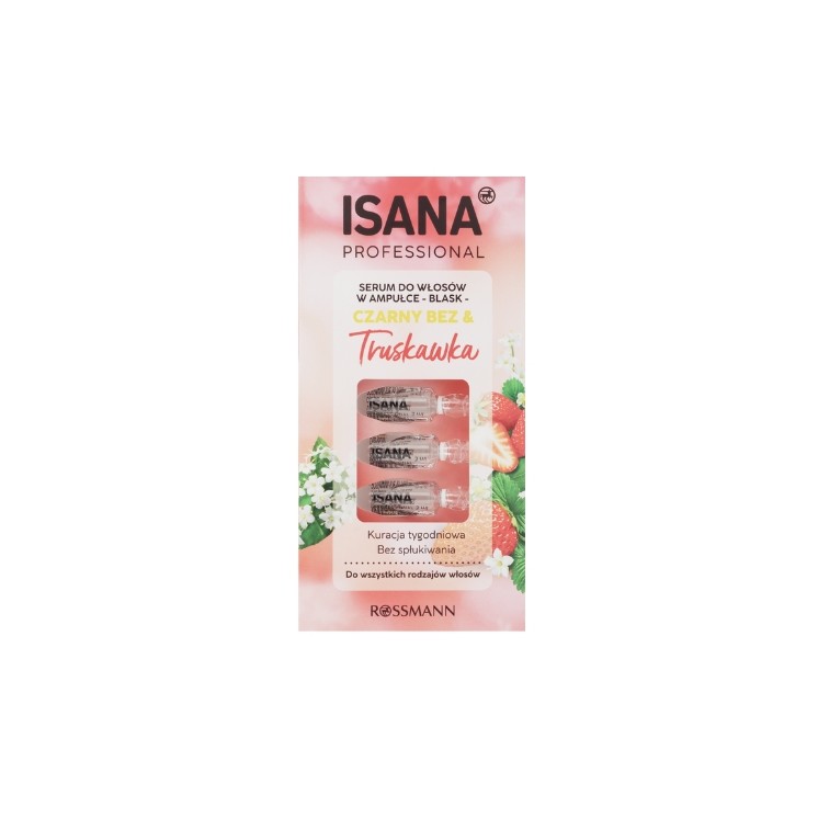 Isana Professional Haarserum in Ampullen Vlierbes & Aardbei 7x3ml