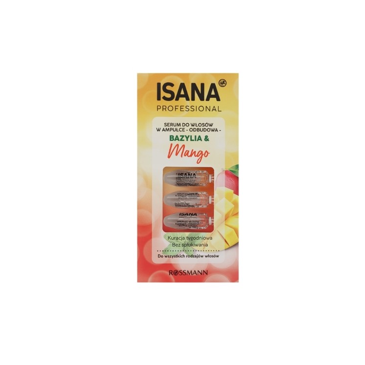Isana Professional Basilicum & Mango Haarserum in Ampullen 7x3ml
