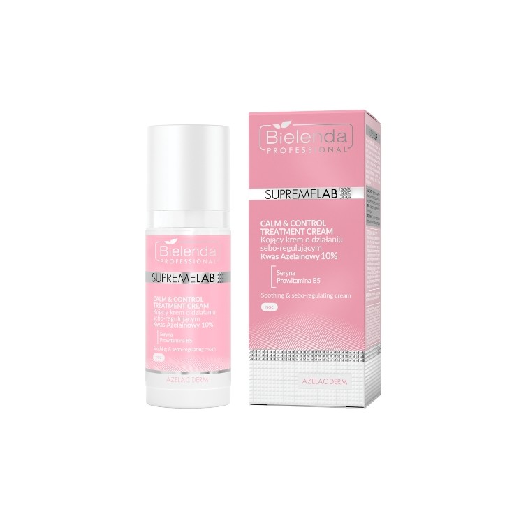 Bielenda Professional SUPREMELAB Calm &Control soothing cream with sebo-regulating action 50 ml