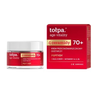 Tołpa Age Vitality 4 Ceramides Anti-Falten Pflegende Gesichtscreme 70+ 50 ml