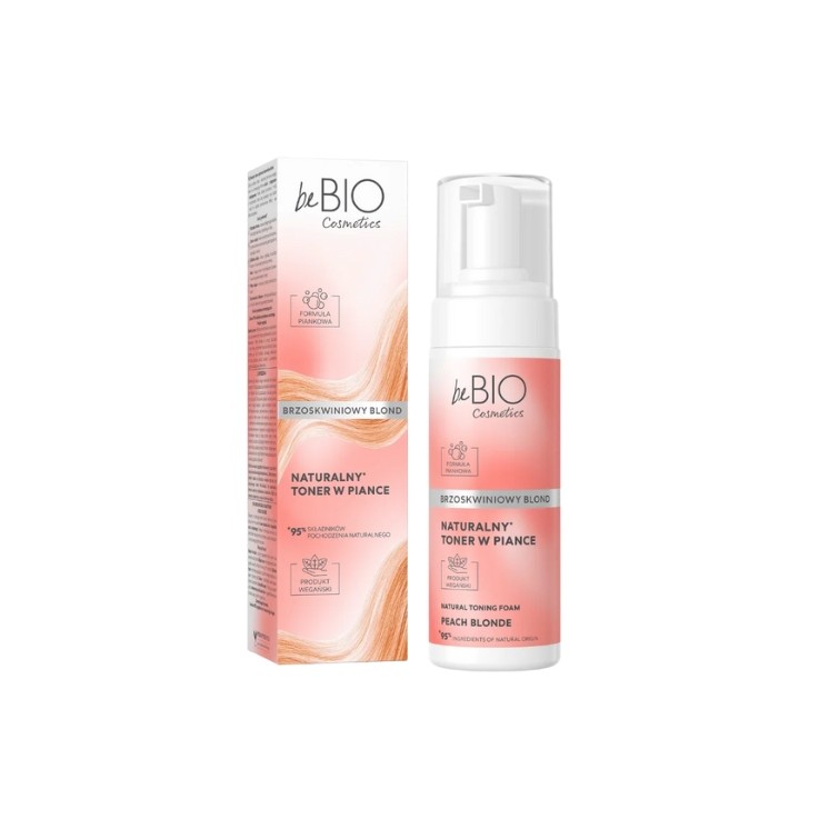 BeBio Cosmetics Natural Foam Toner Peach Blond 120 ml