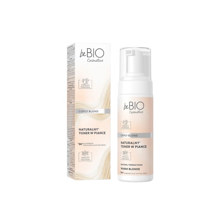 BeBio Cosmetics Naturalny Toner w piance Ciepły Blond 120 ml