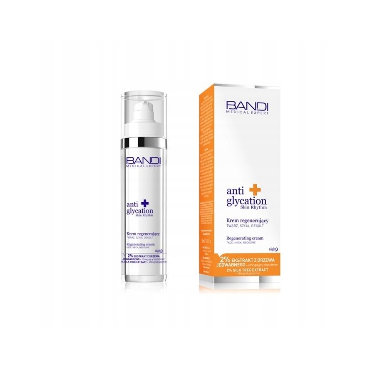 Bandi Medical Expert Anti-glycatie regenererende nachtcrème voor gezicht, hals en decolleté 50 ml