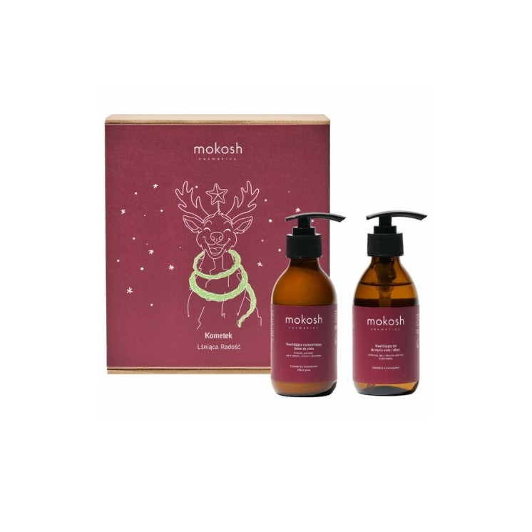 Mokosh Kometek Shining Joy Gift Set: Body Lotion 200 ml + Body and Hand Wash Gel 200 ml