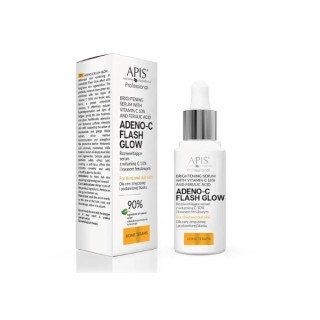 Apis Adeno-C Flash Glow rozświetlające Serum do twarzy z Witaminą C i Kwasem ferulowym 30 ml
