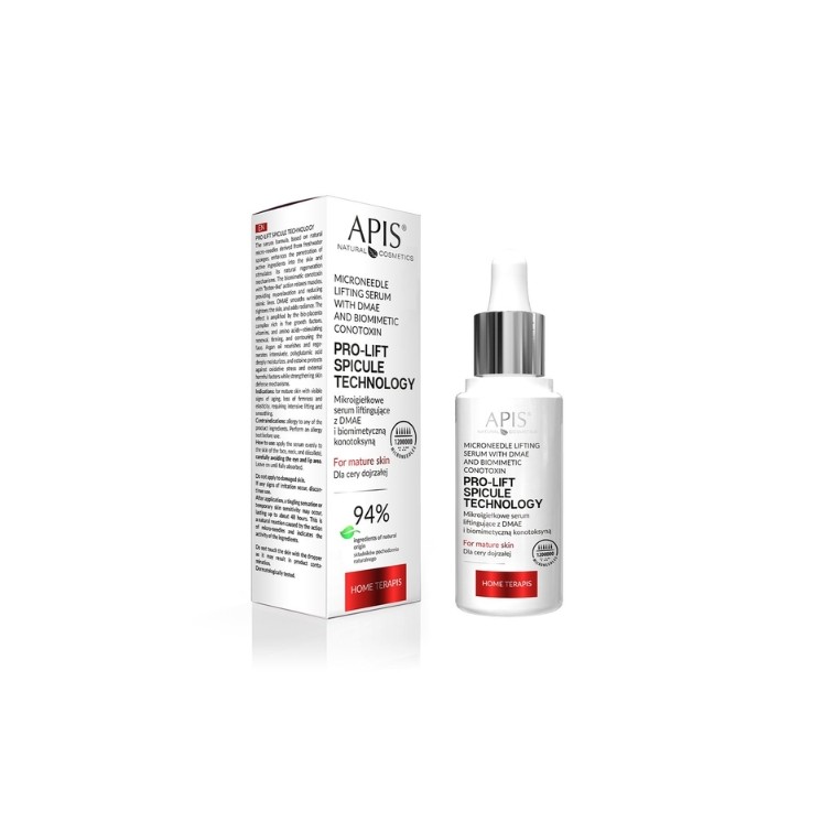 Apis Pro-Lift Spicule Technology Micro-needle Lifting Serum met DMAE en biomimetische "conotoxine" 30 ml