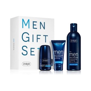 Ziaja Men Gift Set: Antiperspirant 60ml + Face Cream 50ml + Shower Gel 300ml